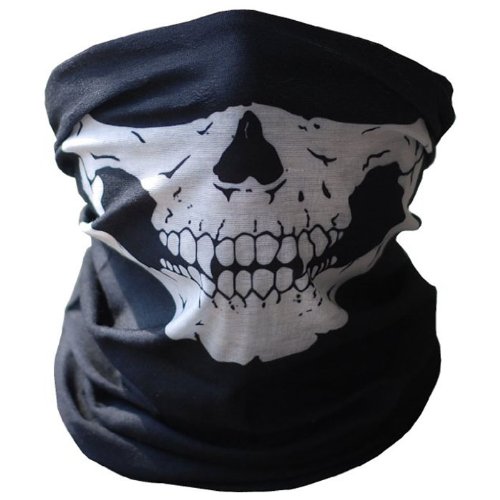 Bestpriceam Bicycle Ski Skull Half Face Mask Ghost Scarf Multi Use Neck Warmer COD