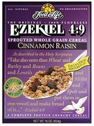 Food For Life Ezekiel 4:9 Organic Sprouted Grain Cereal, Cinnamon Raisin, 16-Ounce Boxes (Pack of 6)