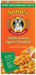 Annie's Homegrown Shells & Real Aged Cheddar Mac & Cheese, 6-Ounce Boxes (Pack of 12)