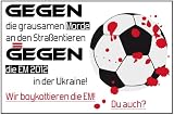 Details zu "Auto-Flagge / Auto-Fahne * ANTI EM * 45 x 30 cm * Gegen Tiermord = Gegen die EM!"
