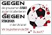 Auto-Flagge / Auto-Fahne * ANTI EM * 45 x 30 cm * Gegen Tiermord = Gegen die EM!