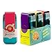 asobu Juicy Drink Box The Ultimate Unbreakable Reusable 10oz Water Bottle for Kids Bpa Free (Blue Red Purple