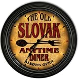 Slovak 's Family Diner Black Cascading Pub Style Wall Clock