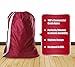 YaeloDesign Laundry Bag With 2 Inch Shoulder Strap Heavy Duty Commercial Grade Bags 30x40 Inches Red