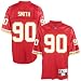 Kansas City Chief Jerseys : Reebok Kansas City Chief #90 Neil Smith Red Tackle Twill Throwback Football Jersey