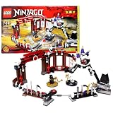 Lego Year 2011 Ninjago Masters of Spinjitzu Series Special Edition Set # 2520 - NINJAGO BATTLE ARENA with Cole in Dragon Suit and Bonezai Minifigure, 14 Weapons, 2 Character Cards and 8 Battle Cards (Total Pieces: 463)