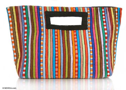 NOVICA Handbag Rainbow Fashion