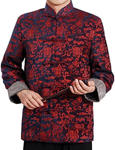 China wind birthday overcoat jacket flannel male overcoat purple L