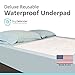 Dry Defender Washable Bed Pads - Reusable Waterproof Mattress Pad for Kids & Adults - for Use as Seniors Incontinence Bed Pads, Potty Training, and Pet Pee Pads for Dogs and Cats - Pack of 1 - 24x36