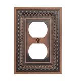 Amerelle AMZ83DAC Filigree Duplex Wallplate 2-Pack, Antique Copper