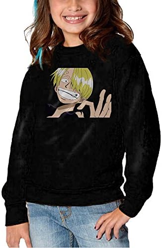 Melon One Piece Handsome Sanji Long Sleeve Round Neck Cute Sweatshirts Shirt For Toddler Kids