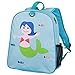 Wildkin Embroidered Backpack for Toddler Boys and Girls, Ideal Size for Daycare, Preschool, and Kindergarten, Kids Backpacks Measures 13.5 x 12.25 x 5 Inches, BPA-free, Olive Kids (Mermaid)