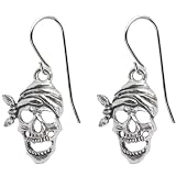 Handcrafted Skull Pirate Earrings