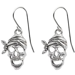 Handcrafted Skull Pirate Earrings