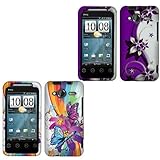 Purple/ Silver Vines + Rainbow Line Flower Butterfly 2x Texture Faceplate H ....