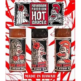 3 PACK HAWA2AN PASSION GIFT SET 3 5oz BOTTLES ISLAND FLAVORED SAUCE by 