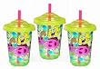 Munchkin 3 Pack Re-Usable Twist Tight Straw Cups, Spongebob Squarepants, 10 Ounce, Colors May Vary