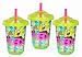 sippy cups : Munchkin Re-Usable Twist Tight Straw Cups, 3 Pack, Spongebob Squarepants, 10 Ounce