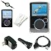 SanDisk Sansa Fuze Charging Combo and (Clear) Protective Crystal Cover Case, USB 2in1 Sync Data Cable,Car & Wall / Travel Charger, Crystal Clear Covering Case, 3.5mm MP3 Jack, and Screen Guard