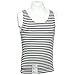 Genuine Russian Marines Sleeveless TELNYASHKA - Black Striped Tank Top Vest