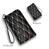 Etui Handy Tasche Hülle RV6 für HTC Radar - HTC Sensation XL - HTC Sensation XE - HTC Sensation - HTC Incredible S - HTC Desire - HTC Desire S - HTC Wildfire S - HTC Wildfire - HTC Salsa / Handytasche Schutzhülle Schwarz / Silver