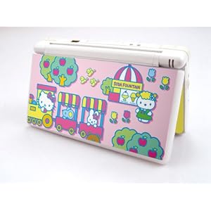 HELLO KITTY-PINK Decorative Protector Skin Decal Sticker for Nintendo DS Lite