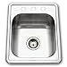 Houzer 1722-7BS-1 Hospitality Series Topmount Stainless Steel 3-holes Bar/Prep Sink