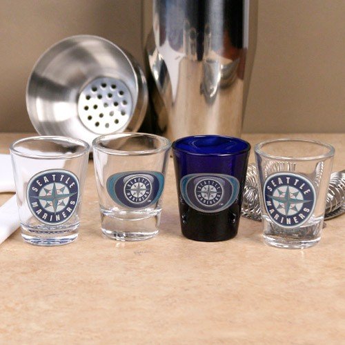 Seattle Mariners 4-Pack Vortex Shot Glass Set