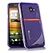 GreatShield Guardian S Series Slim Fit S-Line Design TPU Case for HTC EVO 4G LTE -Purple