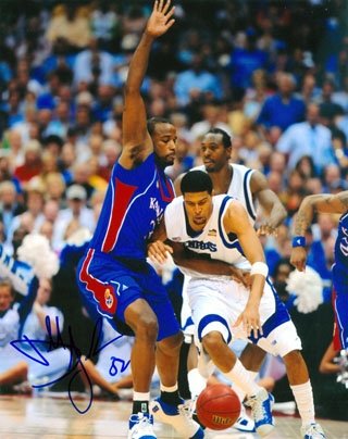 Darnell Jackson Autographed/Hand Signed Kansas Jayhawks 8x10 Photo
