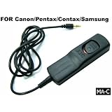 GSI Super Quality Remote Shutter for Pentax/Contax/Sansung/Canon Eos -- Pentax K100D super,K20D,K200D,K10D,ist Ds2,lstMZ-L,K100D,ist D,ist DL,ZX-L,K110D,ist Ds,ist DL2,MZ-6, Contax 645,N,N1,NX,N digital, Samsung GX-1L,GX-1S,GX-10,GX-20,30,50,7,300D,3000 33,55,7s,350D,500N,Canon Rebel XSl,450D,50E,500,300,300X,300V,400D,/Xti/XT,Elan7/7N/7NE/II/IIE/T2/Ti/X/XS/G/2000 Cameras, Functions Exactly as the RS-60E3, Provides Great Photography Flexibility