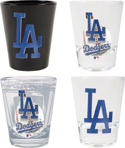 Los Angeles Dodgers 3D Logo Shot Glass Set