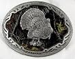 Mossy Oak Turkey Hunting Enamel Pewter Buckle ,Sport Buckle