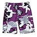 Purple Camouflage BDU Shorts (Small, Purple Camouflage)