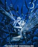 FAIRY MOTHER & CHILD by David Delamare Fairy Art Print