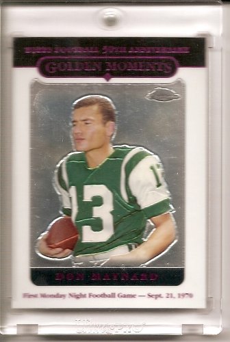 2005 Topps Chrome Don Maynard New York Jets Football Card #163 - Mint Condition - Shipped in Protective Acrylic Display Case !!