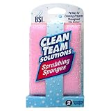 Clean Team Solutions Solid Color Scrubbing Sponges, 12 Count Box (Pack of 3)