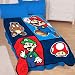 Super Mario Time to Team Up 50-by-60-Inch Microraschel Throw Blanket