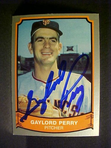 Gaylord Perry San Francisco Giants #152 1989 Baseball Legends Signed Baseball Card
