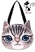 Finejo Fashion Stylish Lady Women Animal Cat Head Bag Shoulder Bag