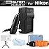 Battery Charger Kit For Nikon COOLPIX AW120, AW110, AW100, AW130 Waterproof Digital Camera Includes Ac/Dc Travel Charger + FLOAT STRAP + Mini TableTop Tripod + MicroFiber Cloth