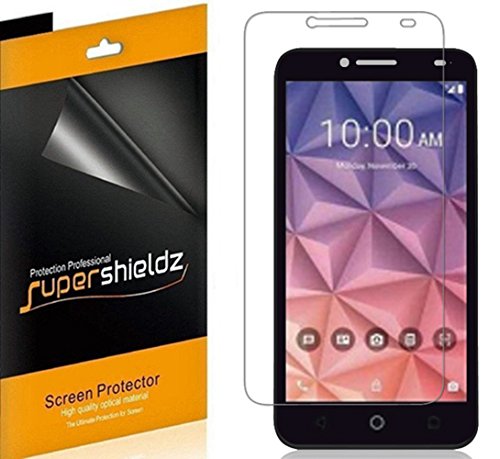 [6-Pack] SUPERSHIELDZ- Anti-Bubble High Definition Clear Screen Protector For Alcatel OneTouch Fierce XL -Lifetime Replacements Warranty - Retail Packaging