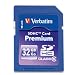 Verbatim Premium 32 GB SDHC Flash Memory Card, Class 6 (96871)
