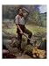 Abraham Lincoln Depicted as a Frontier Rail Splitter in 1909 Commemorative Portrait G...