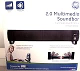 General Electric 2.0 USB Multimedia Soundbar for Laptop and Desktop