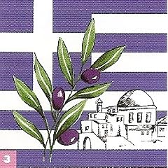 50 Servietten Griechenland mit Motiv