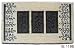 Geo Crafts IE 1196 18-Inch-by-30-Inch PVC Backed Coir Doormat, Seedlings