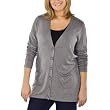 Mossimo&reg; Black Plus Ultra Soft Boyfriend Cardigan - Heather Gray