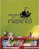 beware of pirates Vinyl wall art decal Stcker 14
