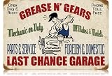 12x18 Grease Gas Garage Nostalgic Metal Sign V400